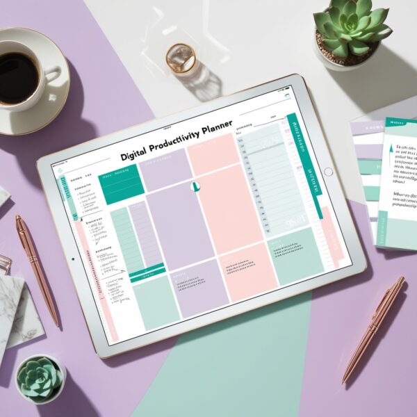 Digital Productivity Planner with Customizable Time Management Tools - Image 3